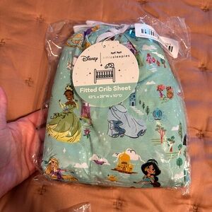 Disney Little Sleepies Princess Fitted crib Sheet - Aqua